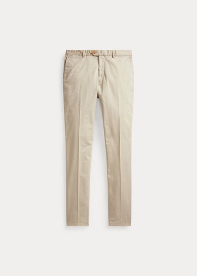 Pantalones Chinos Ralph Lauren Hombre Beige - Slim Fit Stretch - SDWUE5209